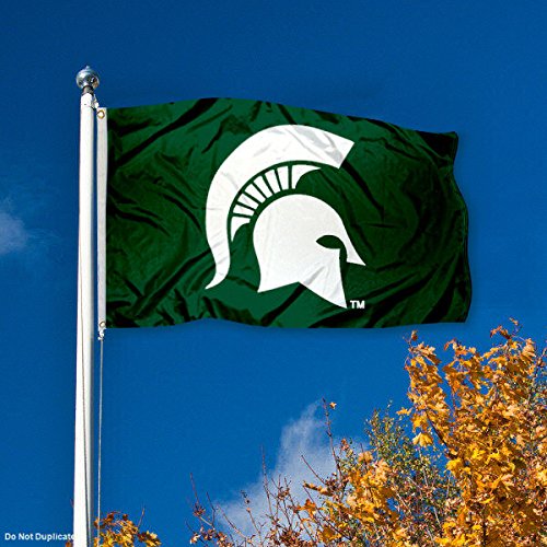 Michigan State Spartans MSU Sparty University Large College Flag - BeesActive Australia