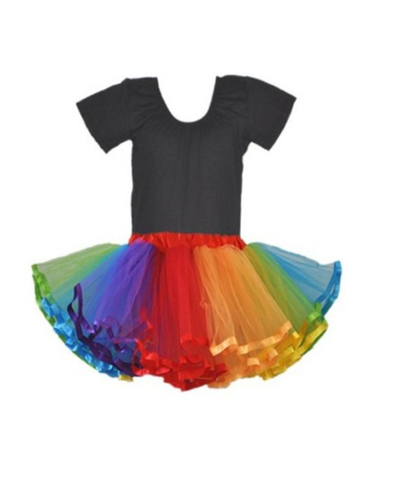 [AUSTRALIA] - Honeystore Girl's Dress Up Fairy Princess Party Tutu Petticoat Skirts Rainbow 