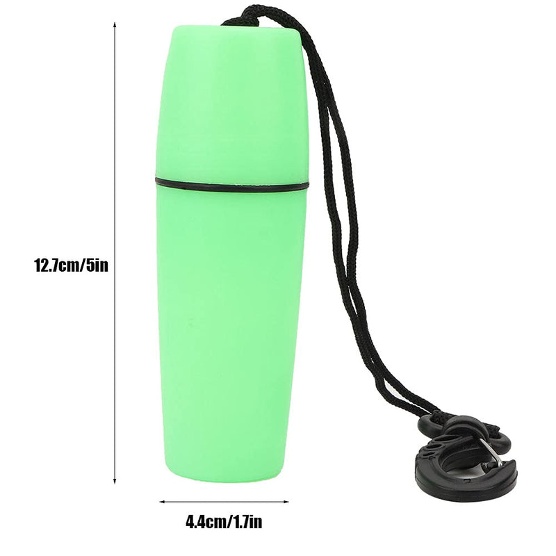 Alomejor Waterproof Container Bottle Capsule Container Dry Storage Bottle Floating Water Contaioner for Boating Swimming Green - BeesActive Australia