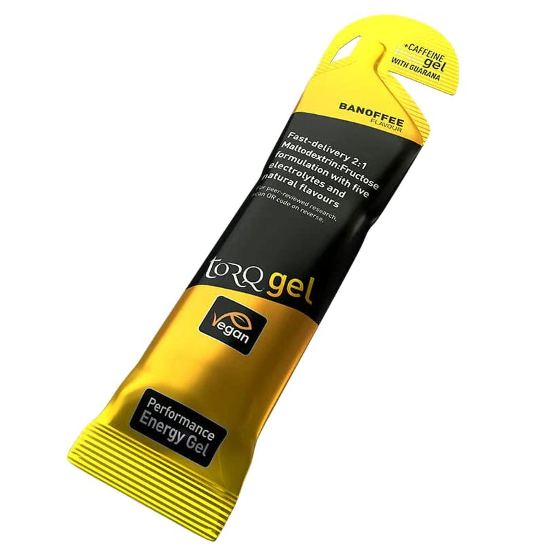 Torq Energy Gels with Guarana (Natural Caffeine) - Selection Box of 12 Gels (6 x Forest Fruits, 6 x Banoffee) - BeesActive Australia