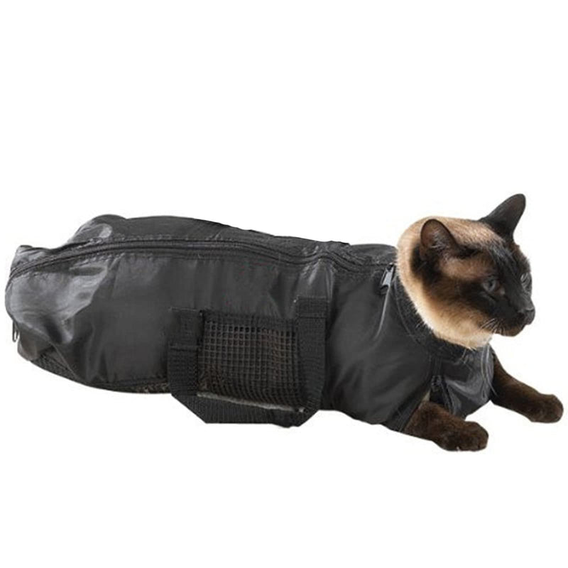 Pet Cat Grooming Bag Cat Carrier Bag Restraint Bag Cat Bathing Bag Breathable Mesh Cat Shower Bag Adjustable Cat Washing Bag - BeesActive Australia