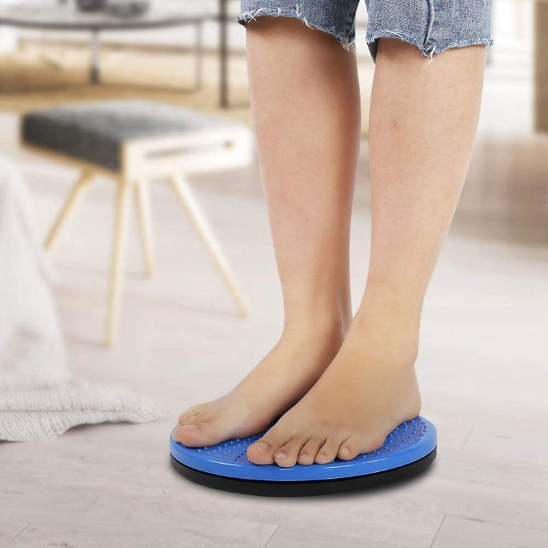 THBII Twisting Waist Disc, Body Shaping Twisting Boards Waist Aerobic Exercise Fitness Slim Machine Rotating Board Female Twister Exercise Sports Equipment Big Round Beads(Red) - BeesActive Australia