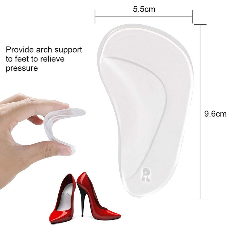 URAQT Heel Grips, 16 pcs Metatarsal Pads Foot Cushions, Shoe Inserts Liners Pads, Invisible Foot Care Kit for Foot Pain Relief B - BeesActive Australia