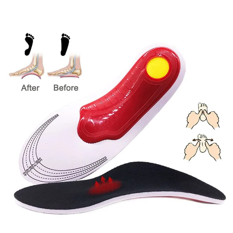Orthotic Insoles for Women, Arch Support Insoles for Men, Plantar Fasciitis Arch Support Shoe Boot Flat Feet Inserts, Orthotic Feet Heel Pain Shock Absorption Comfortable Insoles (Small EU 35-40) Small EU 35-40 - BeesActive Australia