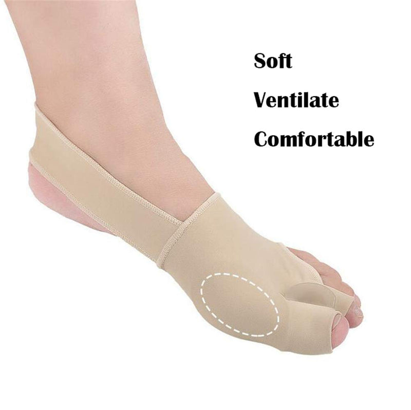 Bunion Straightener Protector Relief Sleeve w/Gel Bunion Stretchy Pads Cushioned Splint, Orthopedic Hallux Valgus Overlapping Corrector Bootie Guard Hammer Toe Pain Aid Surgery Treatment 2 Pc (S) S (Pack of 2) - BeesActive Australia