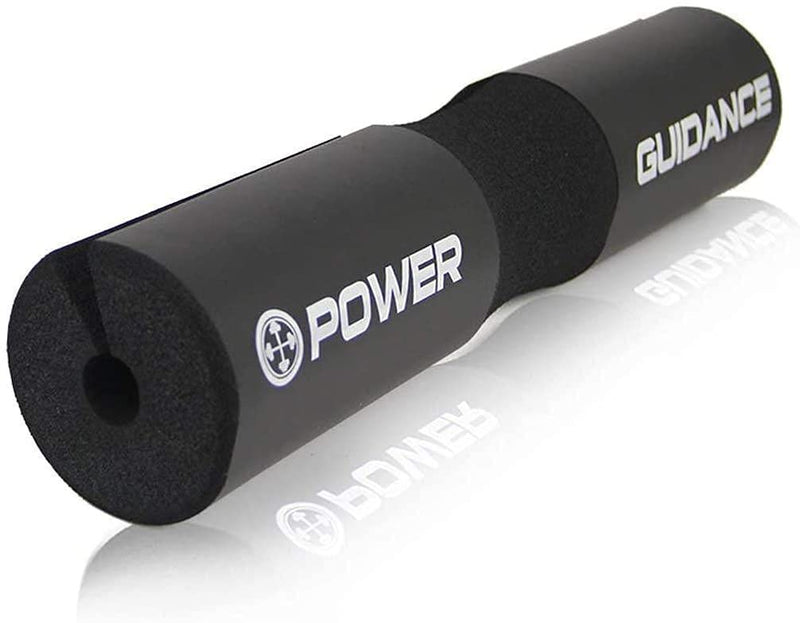 POWER GUIDANCE Barbell Squat Pad - Neck & Shoulder Protective Pad - Great for Squats, Lunges, Hip Thrusts, Weight Lifting & More - Fit Standard and Olympic Bars Perfectly Black - BeesActive Australia