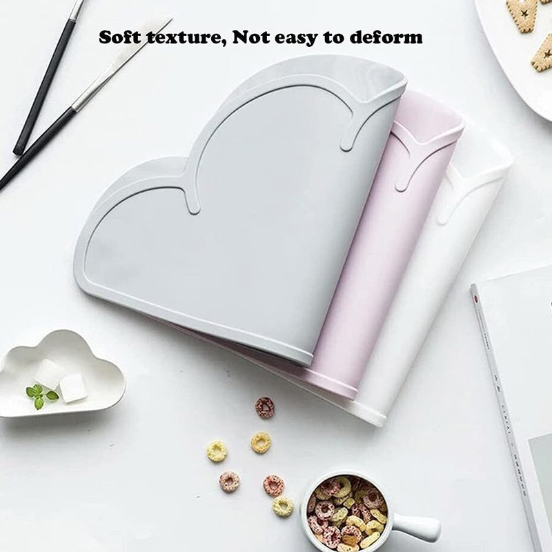 Love Dream Silicone Pet Feeding Food Mat Dog Cat Placemat Mat with Raised Edge, Anti-Slip Waterproof Pet Bowl Mats Pet Food Tray Light Green - BeesActive Australia