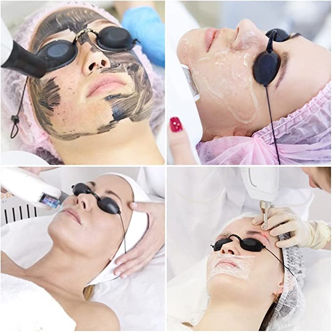 KARELLS Sunbed Goggles, Sunbed Eye Protection, Tanning Goggles for Sunbeds, Tanning Goggles, Silicone Sunbed Goggles, Solarium Glasses, Safety Tanning Goggles, for IPL UV Infrared Rays Therapy Black 4 Pcs - BeesActive Australia