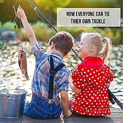 HOOK-EZE Fishing Gear Knot Tying Tool - Cover Fishing Hooks While Tying Strong Fishing Knots. Quick Knot Tool is Easy to Use, Great Fishing Accessories for Every Tackle Box. Suitable for All Ages Green - BeesActive Australia