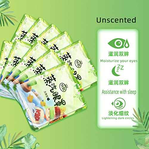 10 Packs Relief Eye Fatigue Hot Sleep Eye Mask for Puffy Eyes Mask， Disposable Moist Heating Compress Pads for Sleeping，SPA Warm Eye Mask, Steam Eye Masks for Dry Eyes- Unscented - BeesActive Australia