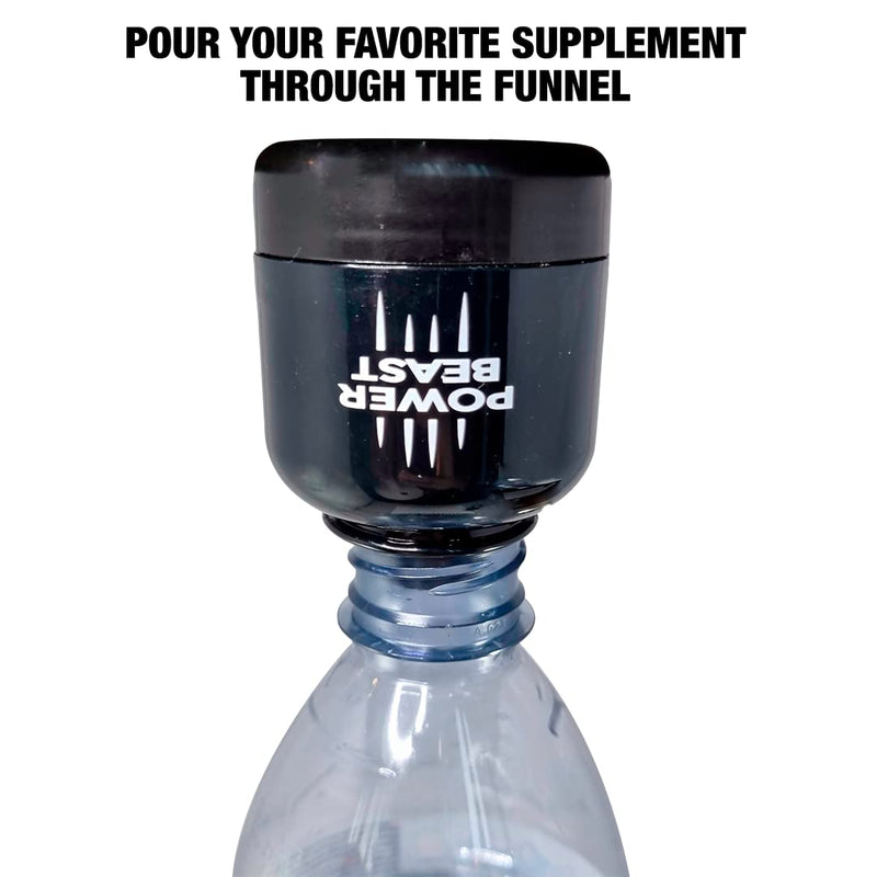 POWER BEAST 2X Protein Powder and Supplement Funnel Keychain, Portable To-Go Container, Portable Protein Powder Container for The Gym Workouts, Fitness, and Travel 2-Pack. - BeesActive Australia