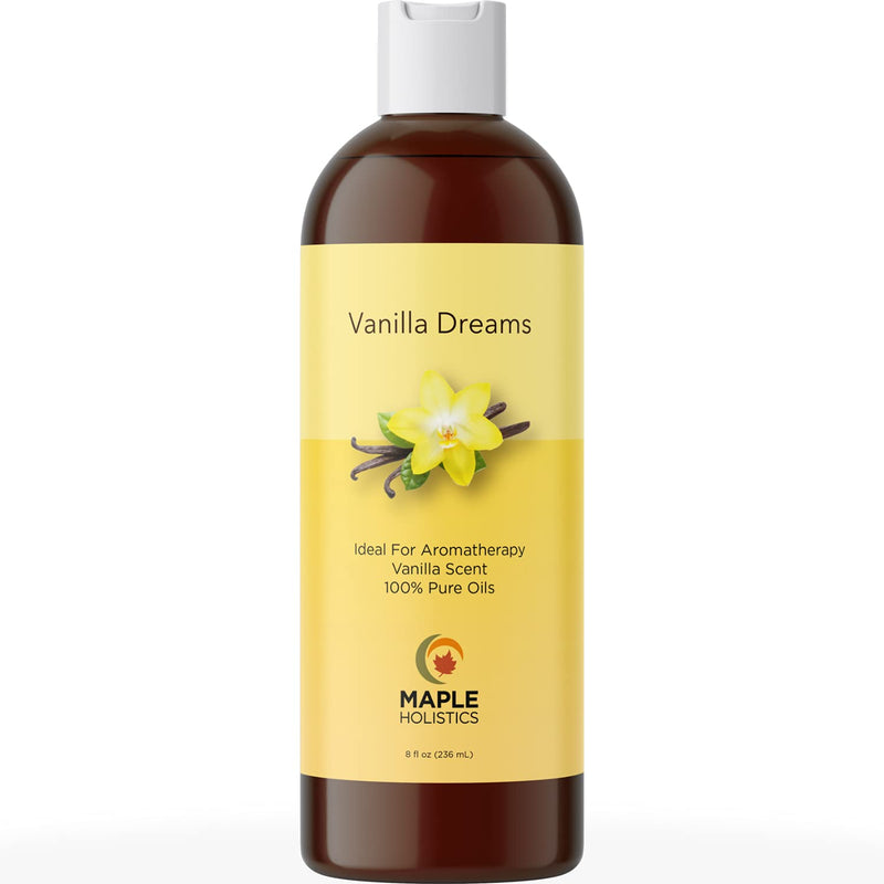 Sensual Vanilla Massage Oil - Men and Women with Pure Jojoba Sweet Almond Lavender Moisturizer Anti Cellulite Body Oil for Dry Skin Antioxidant Vitamin E for Healthy Soft Skin and Muscle Pain Relaxer Vanilla Dreams - BeesActive Australia