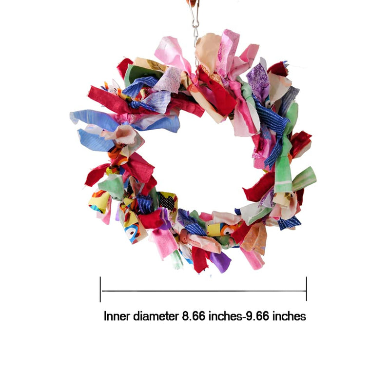 Litewoo Parrot Swing Toy Colorful Cotton Rope Bird Chew Toy for Play and Grooming for Small to Medium Birds Budgie Parakeet Cockatiel Macaw Parakeet Conure Lovebird Swing 2 - BeesActive Australia