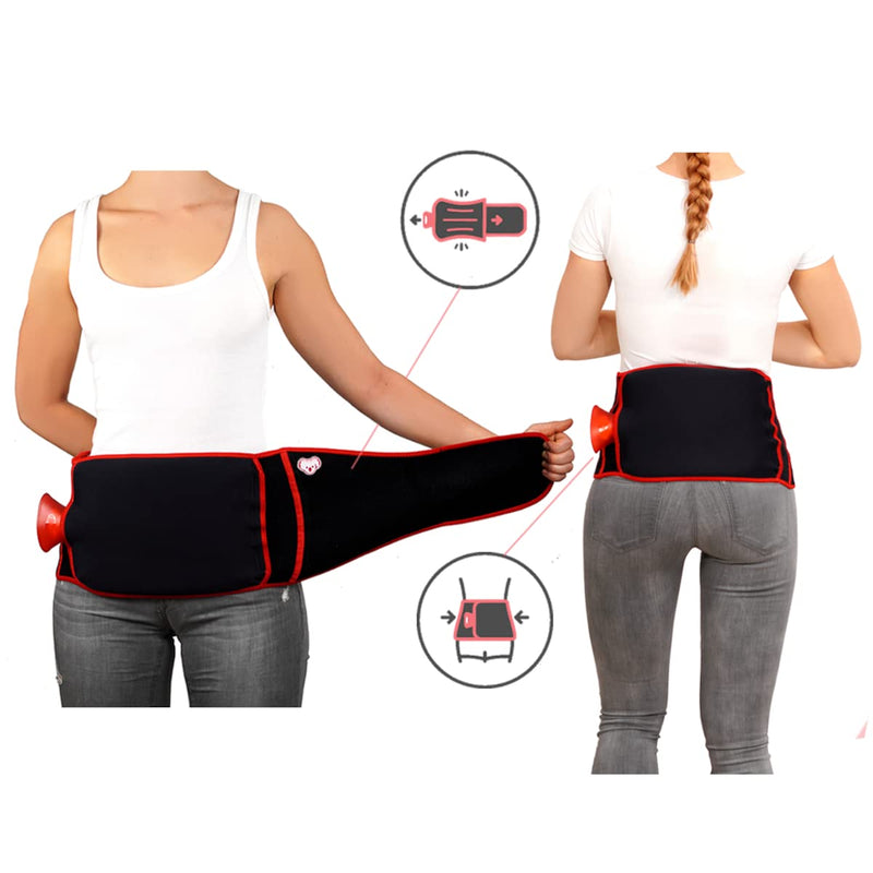 KOALAA Heating Belt | The Wearable Hot-Water Bottle! | Tested for Toxins and Safety | Stomach and Back Pain | Kidney Warmer | Pain Relief Heat | Portable Hot Water Bottle Cover Therapy | (Size L-XL) L-XL (145cm) - BeesActive Australia