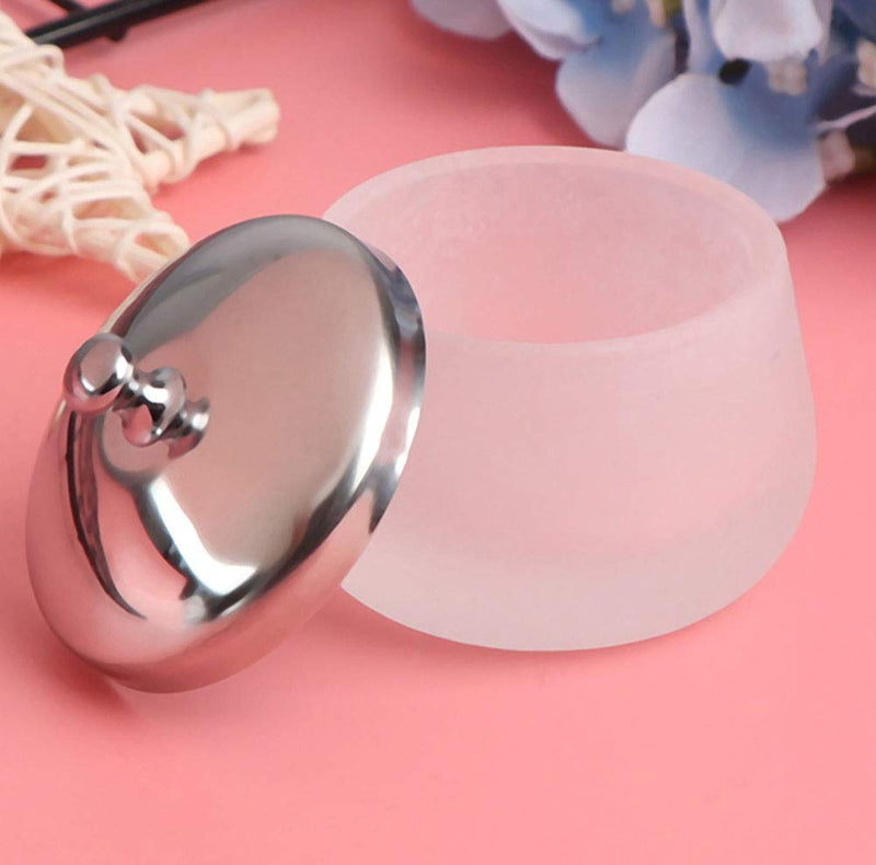 Frosted Glass Dappen Dish Cup Acrylic Liquid Powder Container Nail Art Tools With Lid Nail Crystal Bowl Holder - BeesActive Australia