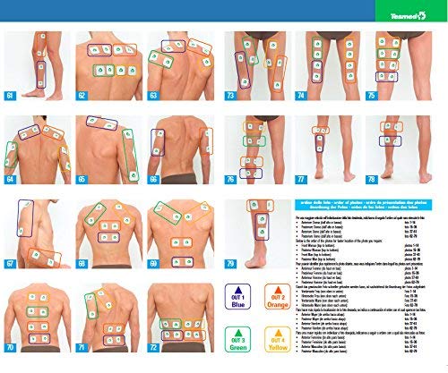 TESMED Electrode Pads for TENS and EMS Stimulation Devices with 2 mm Plug Connection, Self-Adhesive, Pack of 16 (8 Electrodes with 50 x 50 mm, 8 Electrodes with 50 x 100 mm) 16 Stück (50x50mm, 50x100mm) - BeesActive Australia