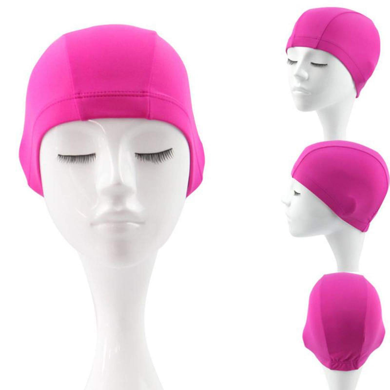 TraderPlus 4 Pack Nylon Spandex Fabric Swimming Cap Bathing Hat Shower for Men Women - BeesActive Australia