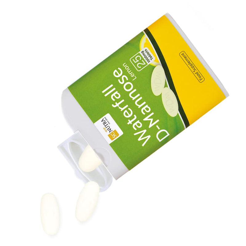 D-mannose Tablets 1000mg with Lemon Juice - Waterfall D-Mannose Chewable Tablets by SC Nutra (Sweet Cures) - BeesActive Australia