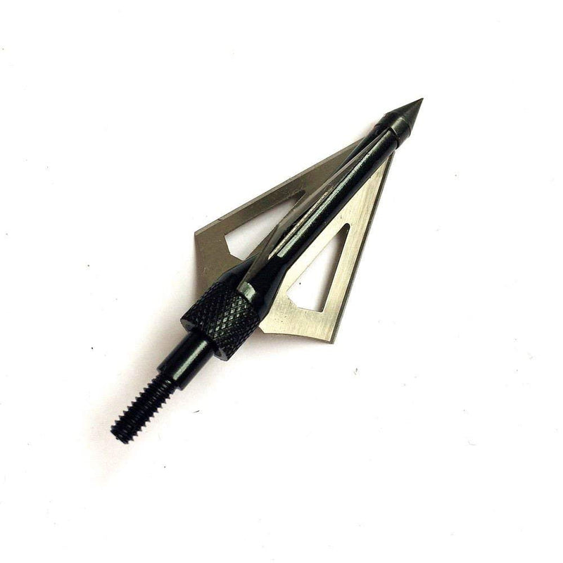 EOOENOON Hunting Broadheads 100/125 Grains, Archery Broadheads Screw-in Arrow Heads Arrow Tips Compatible with Traditional Bows and Compound Bow D-black - BeesActive Australia