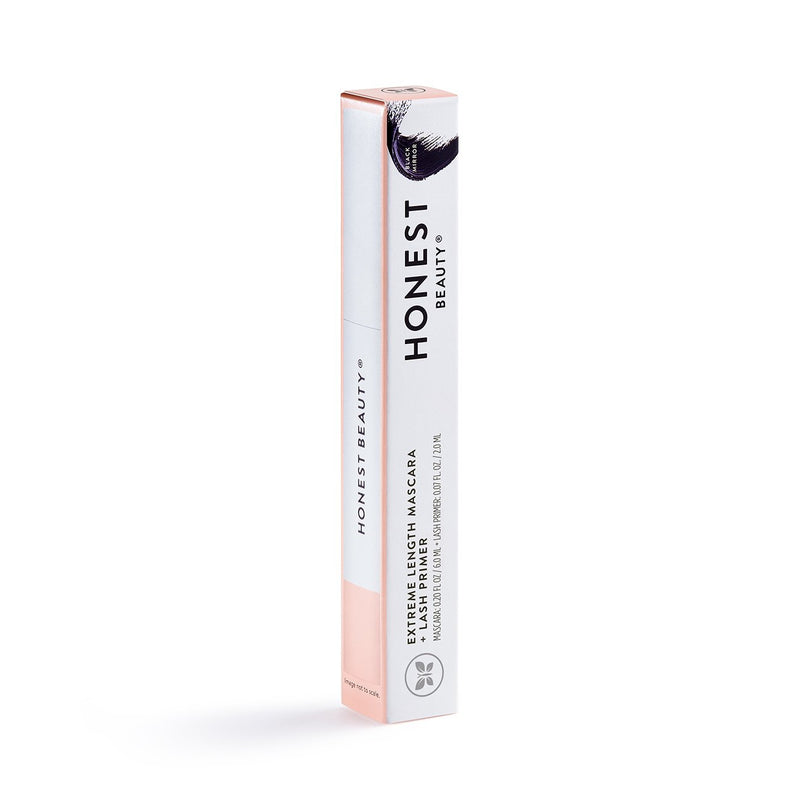 Honest Beauty Extreme Length Mascara + Lash Primer | 2-in-1 Boosts Lash Length, Volume & Definition | Silicone Free, Paraben Free, Dermatologist & Ophthalmologist Tested | 0.2 Fl Oz, Black Mascara/Lash Primer - BeesActive Australia