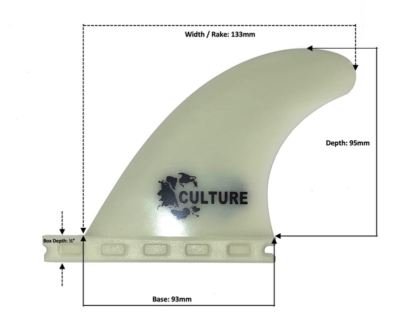 Culture Supply Composite TFX Quad Trailer Surfboard Fins - BeesActive Australia