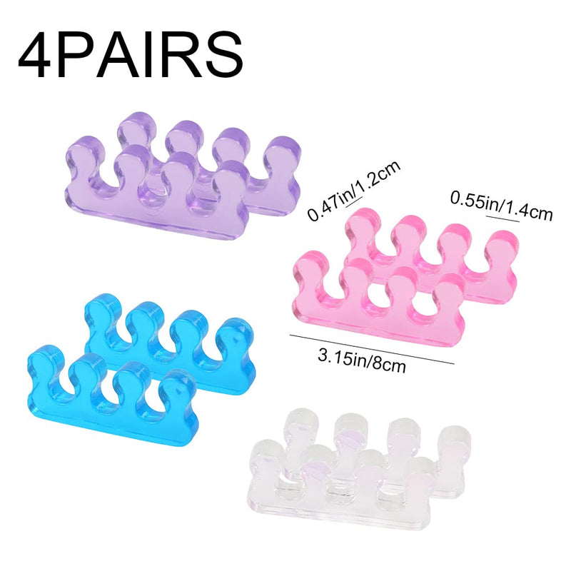 8 Pcs Soft Toe Stretcher Gel Toe Separator Foot Toe Spacer for Relaxing Toes, Bunion Relief, Hammer Toe and More - BeesActive Australia