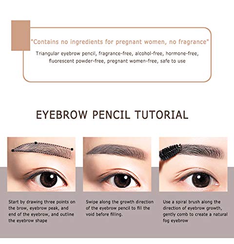 Diamond Bling Glitter Brow Pencil, Eyebrow Pencil, Long Lasting Eyebrow Pencil | Soft Textured Natural Daily Look Eyebrow Makeup (Deep Brown) Deep Brown - BeesActive Australia