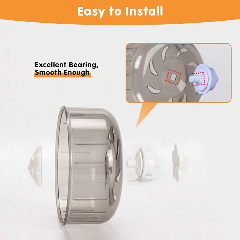 Hamster Exercise Wheels, YOUTHINK Silent Running Wheel 13cm Quiet Spinner for Gerbils Mice Small Animals Cage Toy Attachment - BeesActive Australia