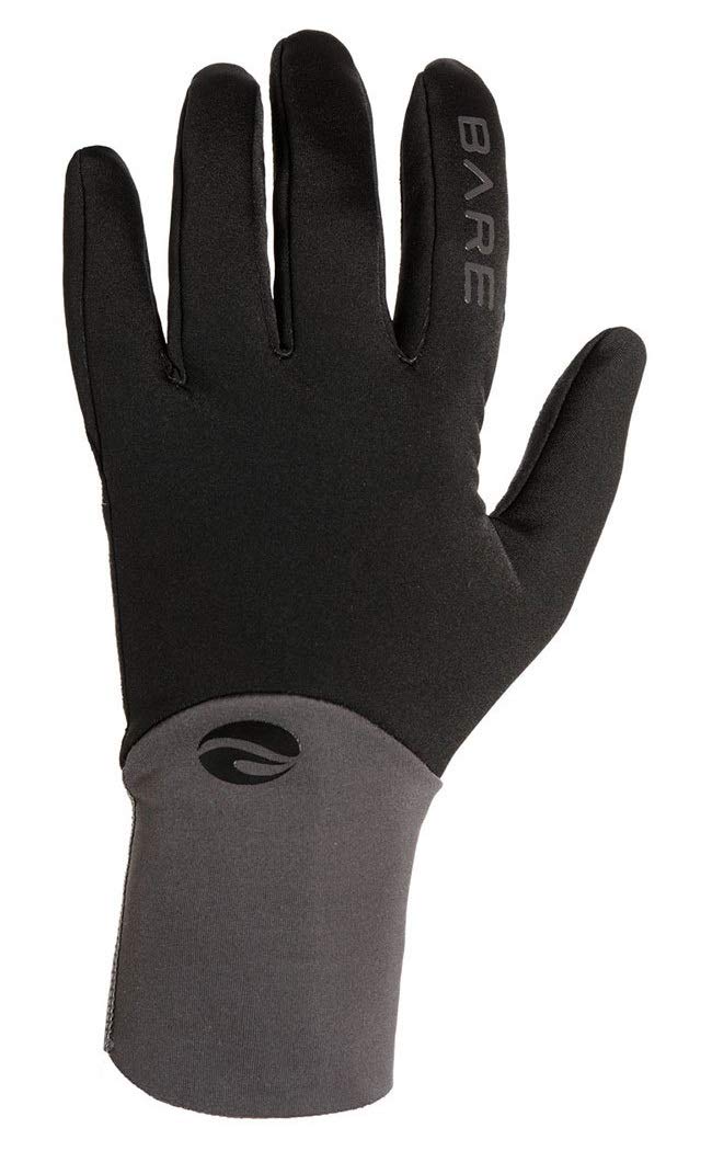 [AUSTRALIA] - Bare Exowear Gloves Wet/Dry Undergarment Glove Black Large 