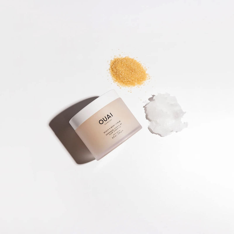 OUAI Scalp & Body Scrub | Deep-Cleansing Scrub for Hair and Skin that Removes Buildup, Exfoliates and Moisturizes | Made with Sugar and Coconut Oil | Free from Parabens, Sulfates and Phthalates 250g - BeesActive Australia