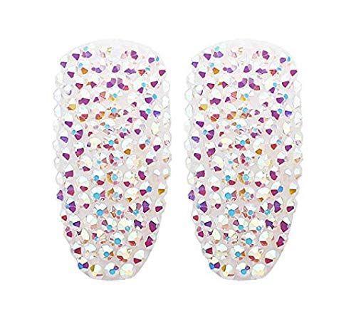 LASSUM 1440 Pcs 2.0mm Flatback Diamond Glass Rhinestones Iridescent Crystals,Mini Rhinestones Ab Clear Tiny Rhinestones Nail Art Gems Nail Decorations - BeesActive Australia