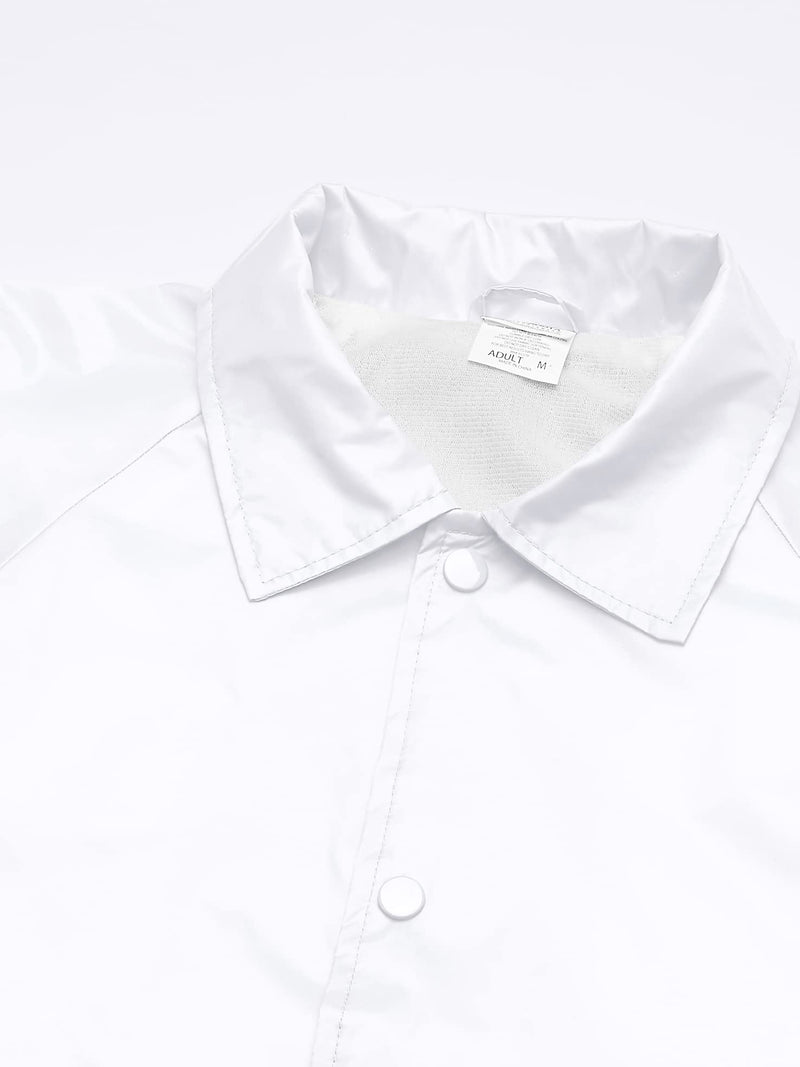 Augusta Sportswear Nylon Coach's Jacket/Lined Small White - BeesActive Australia