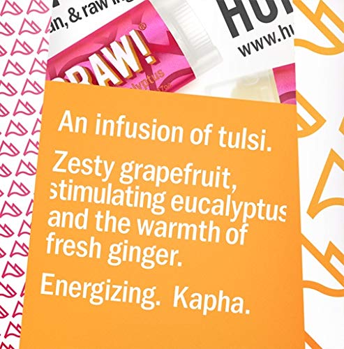Hurraw! Kapha (Grapefruit, Ginger, Eucalyptus) Lip Balm, 2 Pack: Organic, Certified Vegan, Cruelty and Gluten Free. Non-GMO, 100% Natural Ingredients. Bee, Shea, Soy and Palm Free. Made in USA - BeesActive Australia