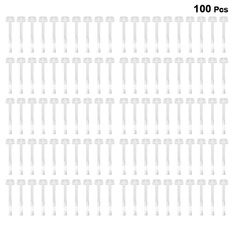 Lurrose 100pcs Nail Polish Replacement Brush Gel Liquid Brushes Dipping Powder Brush for Home Salon - BeesActive Australia