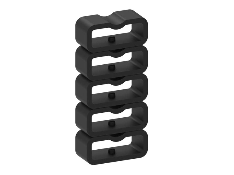 Fastener Rings Compatible with Garmin Vivosmart 3 Vivosmart 4/Vivofit 3 Vivofit 4/Vivofit Jr.3 Vivofit Jr.2 Bands Rubber Replacement Band Keeper Loop Security Holder Retainer Ring 10Black - BeesActive Australia