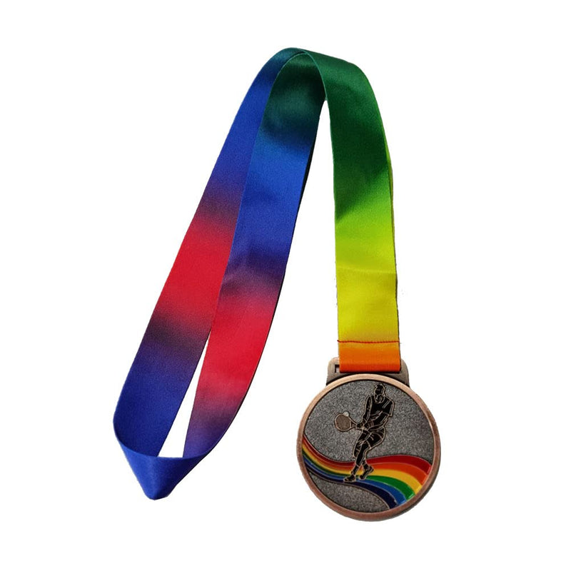 Mike Tennis Medals-Gold Silver Bronze Medals with Neck Ribbons Pack of 3 - BeesActive Australia