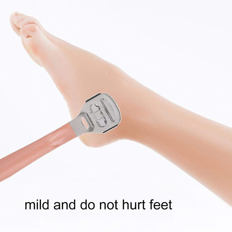 Callus Remover Foot Callus Shaver Set Stainless Steel Foot File Pedicure Tool Set for Dead Skin Removal(Rose Gold) Rose Gold - BeesActive Australia