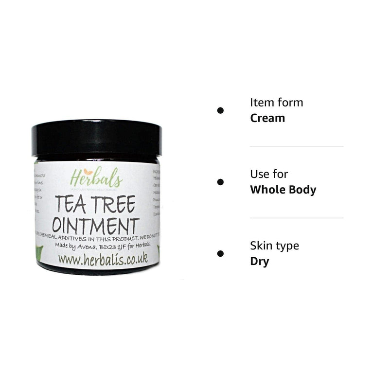 100% Natural Healing Tea Tree Ointment: for nail infections, athletes foot, bad odours and more 60ml - BeesActive Australia