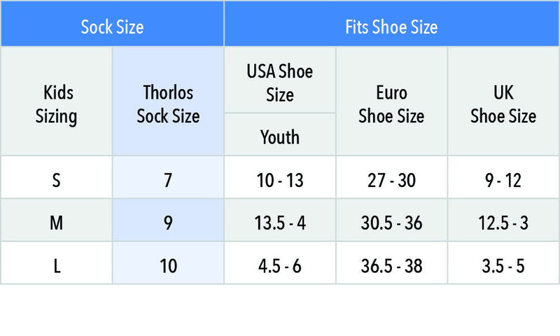 thorlos girls Ks Padded Snow Over the Calf Socks Large Yellow - BeesActive Australia