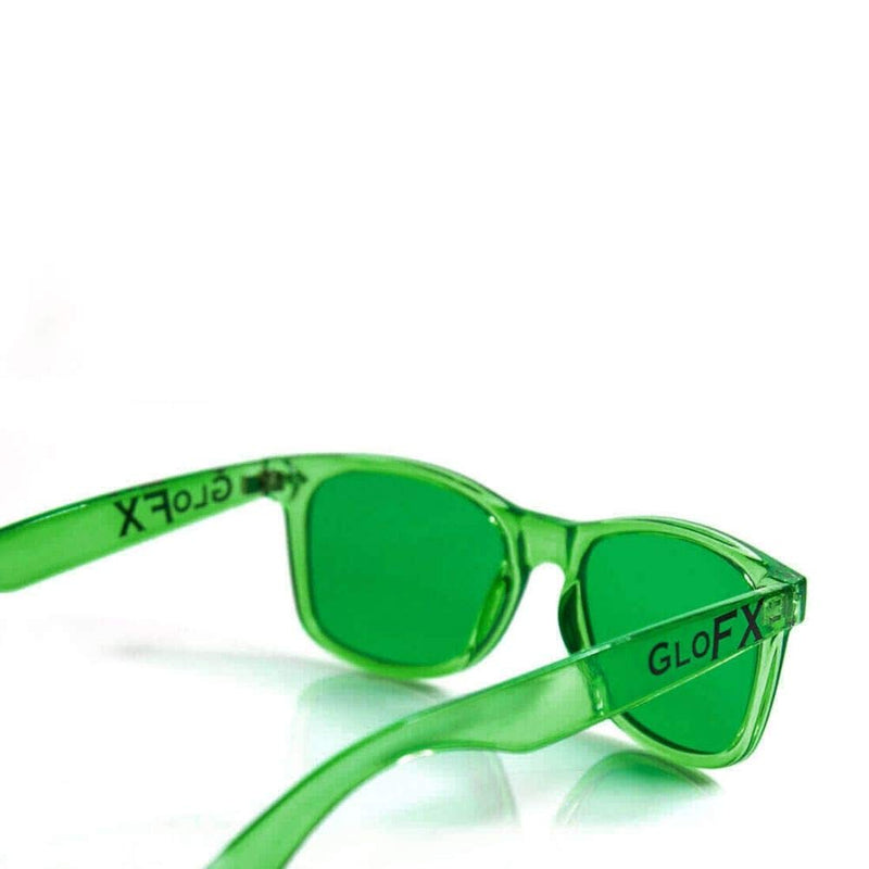 GloFX Color Therapy Glasses � Chakra Glasses Mood Glasses Relax Glasses Light Therapy Glasses Chromatherapy Glasses Chromotherapy Glasses Green - BeesActive Australia