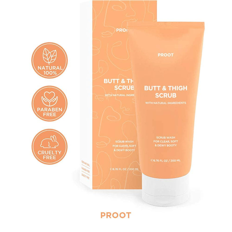 Butt & Thigh Scrub Wash | Exfoliating Booty Scrub for Acne, Cellulite, Ingrown Hair, Bikini & Razor Bump | Calming and Soothing Butt Scrub for Sensitive and Acne Prone Skin | Formulated with Rosemary Extract, Centella Asiatica, and other natural ingred... - BeesActive Australia