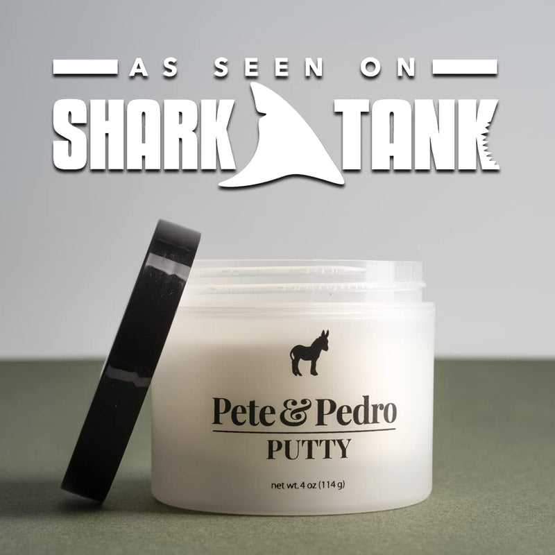 Pete & Pedro PUTTY - Hair Putty for Men | Strong Hold and Matte Finish, Low Shine Hair Clay | As Seen on Shark Tank, 2 oz. b) Hair Putty 2 oz. - BeesActive Australia