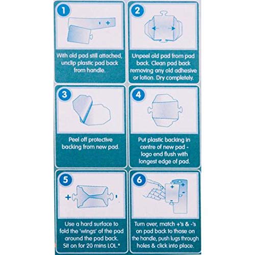 BackBliss LARP4 4 Replacement Refill Pads and 1 Pad Back 4 Pack for back lotion applicators Pack of 4 - BeesActive Australia