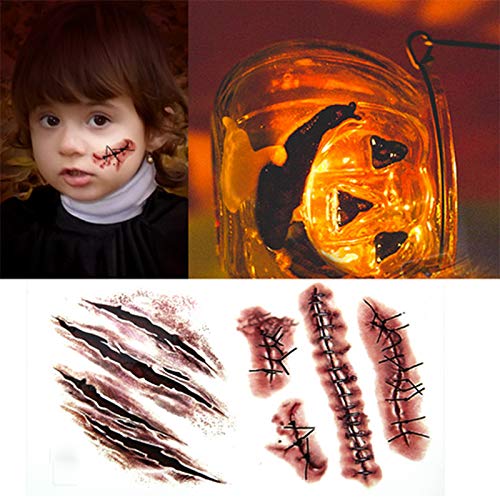 Halloween Sticker Decoration Temporary Scar Tattoos - BeesActive Australia