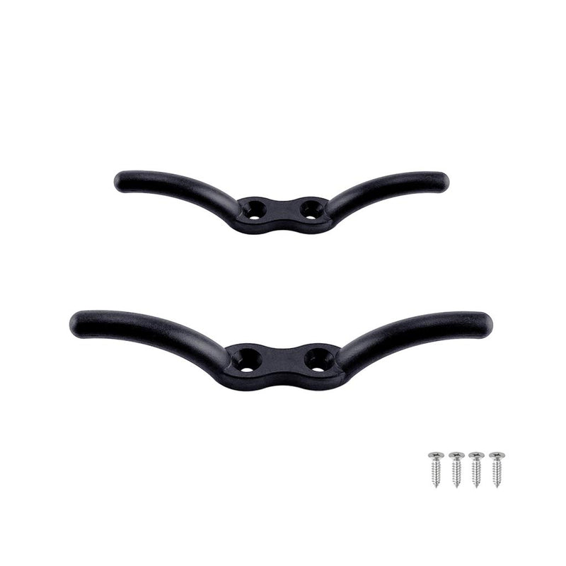 VTurboWay 2 Pack Nylon Black Rope Cleat 4" Marine Grade - BeesActive Australia