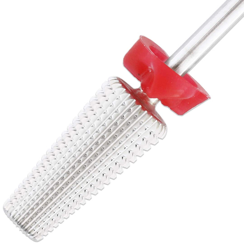 PANA Nail Carbide 5 in 1 Bit - Two Way Rotate use for Both Left and Right Handed - Fast remove Acrylic or Hard Gel - 3/32" Shank - Manicure, Nail Art, Drill Machine (Fine - F, Silver) - BeesActive Australia