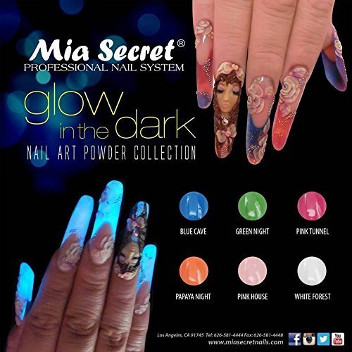 Mia Secret Glow In the Dark Acrylic Powder, 6 piece Set - BeesActive Australia