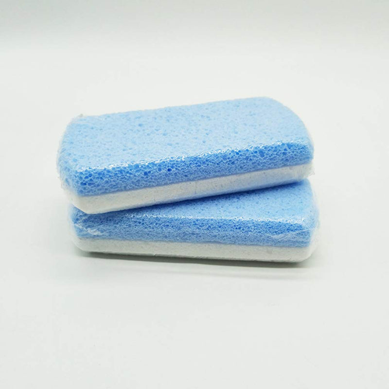 HEALLILY 2pcs Glass Pumice Stone Pedicure feet Stone for Feet Double Side Hard Skin Callus Remover Scrubber Cleaning As Shown M - BeesActive Australia