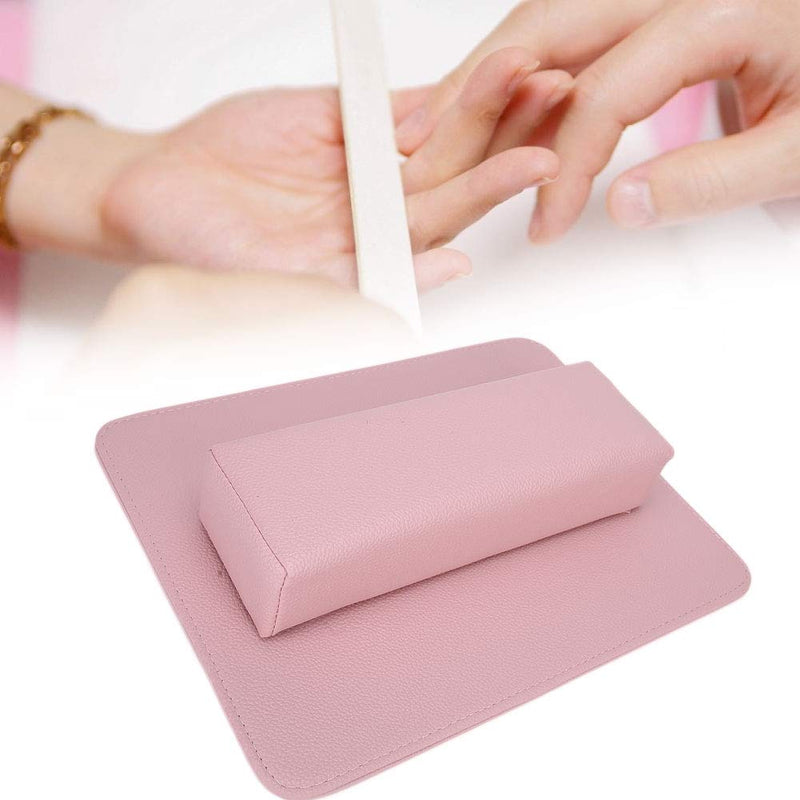 SOONHUA Hand Cushion Pillow, Soft Nail Art Beauty Salon Hand Pillow Arm Rest Holder Cushion Mat Set Manicure Tool(Black) PINK - BeesActive Australia