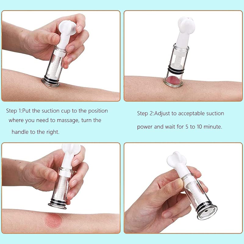 2PCS Cupping Set,Vacuum Twist Suction Cupping Device for Relaxation Pain Relief 3cm M(3) - BeesActive Australia